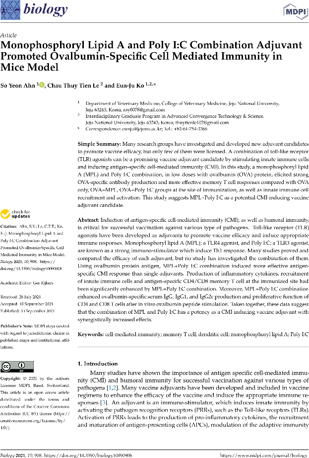 2021_고은주_Monophosphoryl Lipid A and Poly IC Combination Adjuvant.pdf